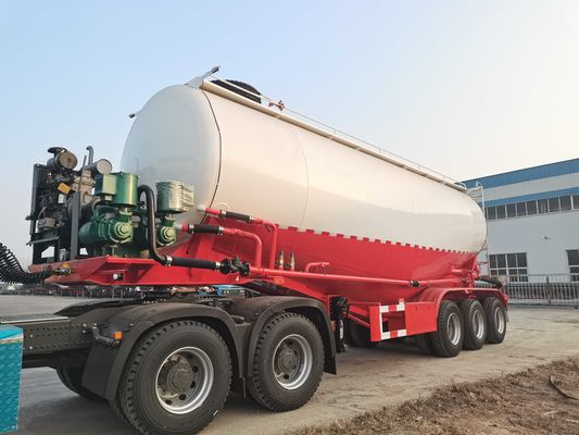 Caminhão de cimento a granel Semi-reboque 10000 galões 40 Cbm Reboque de cimento seco