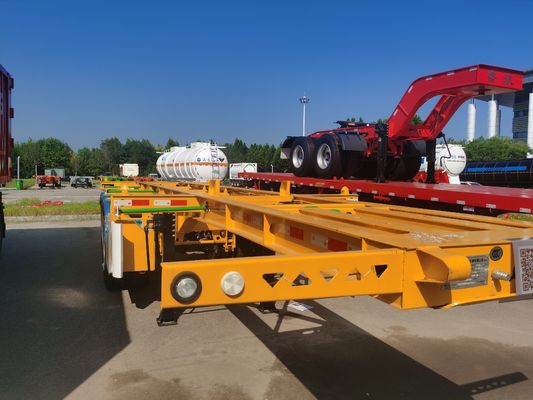 2 eixos 20ft 40ft Skeleton Trailer Container Skeletal Trailer Transporter