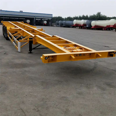 Novo design 3 eixos Skeleton Container Chassis Semi Trailer 40ft Skeleton Semi Trailer