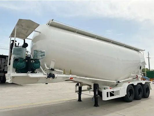 53 cbm tipo V Tanque de cimento a granel Trailers Tanque de cimento a granel Semi-trailers / camiões-tanque de pó seco