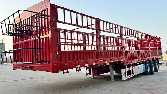 Semi-reboque de carga pesado de 40 toneladas e 50 toneladas com três eixos