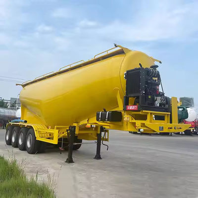 2/3/4 eixos 40 M3 45 CBM Cimento a granel Caminhão de transporte de pó Semi-reboque